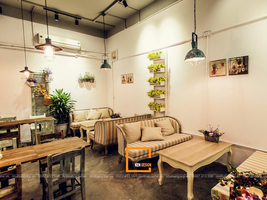 thiết kế quán cafe phong cách retro